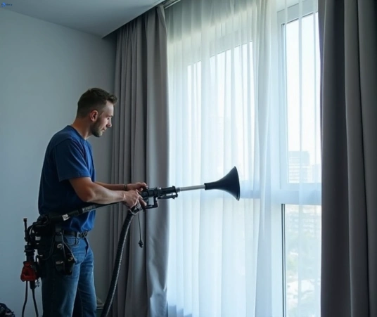 Professional drapes cleaning process tools Matty Curtain Cleaning bli-bli