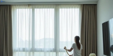 Delicate sheer drape cleaning bli-bli Matty Curtain Cleaning